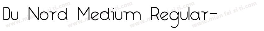 Du Nord Medium Regular字体转换